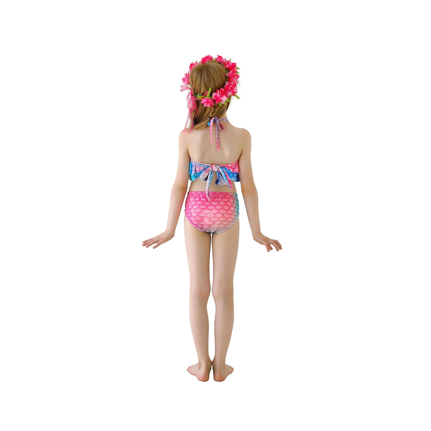 SET OF BIKINI SWIMSUIT FOR GIRLS WITH MERMAID TAIL - 11997
