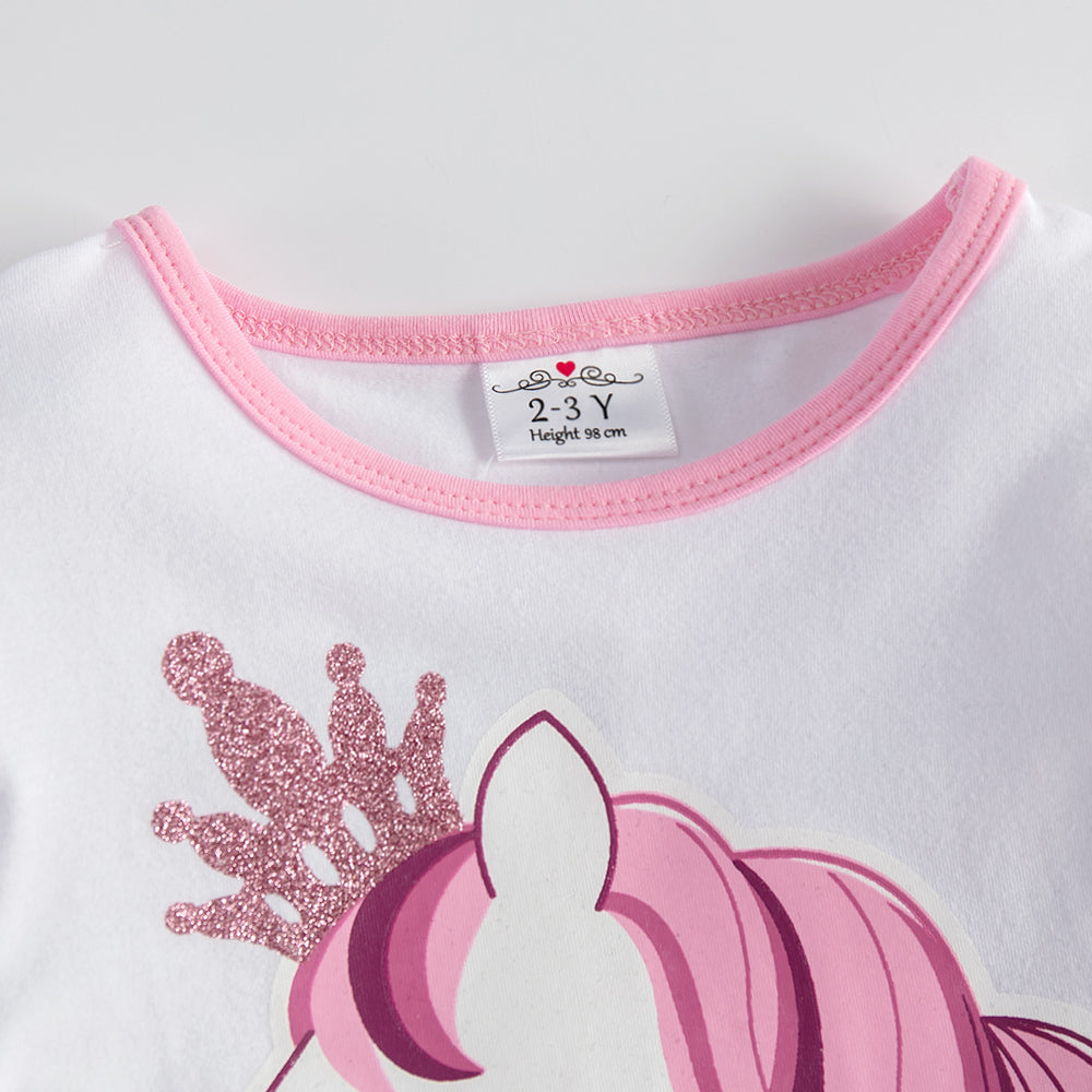 LONG SLEEVED DRESS WITH UNICORN - 10800