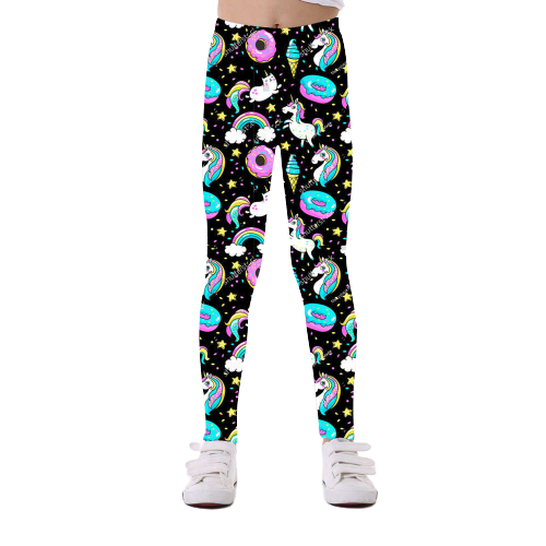 LEGGINGS FOR GIRLS WITH UNICORNS