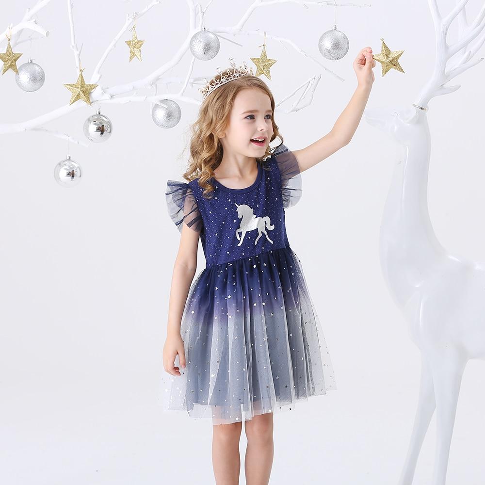 SHORT SLEEVED UNICORN DRESS - 10009