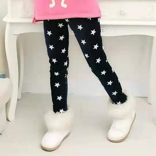 SET OF WARM LEGGINGS AND FOOTER FOR GIRLS - 11843