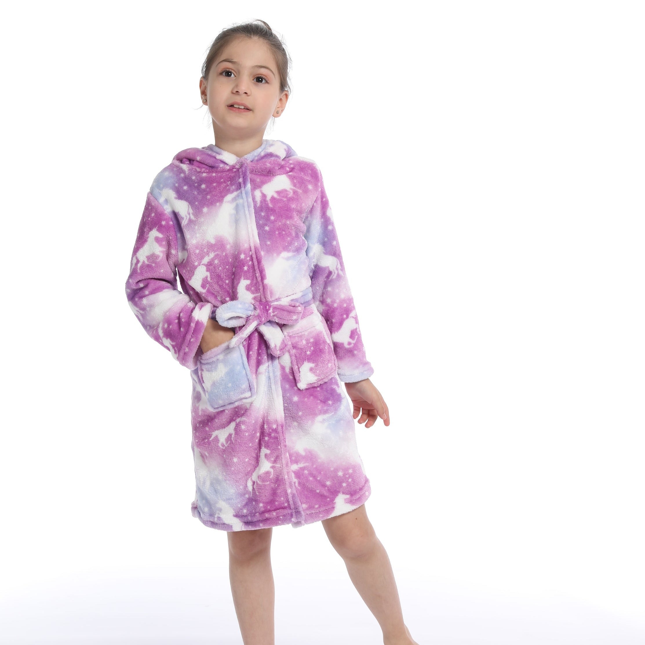 UNICORN ROBE WITH HOODIE FOR GIRLS - 12436