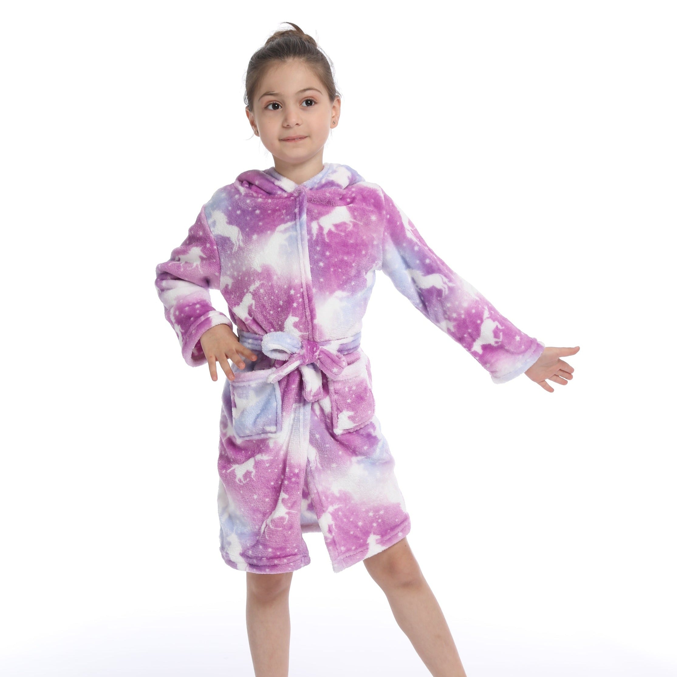 UNICORN ROBE WITH HOODIE FOR GIRLS - 12436