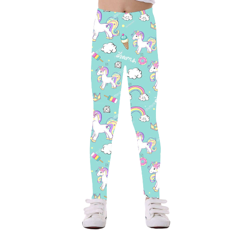 LEGGINGS FOR GIRLS WITH UNICORNS