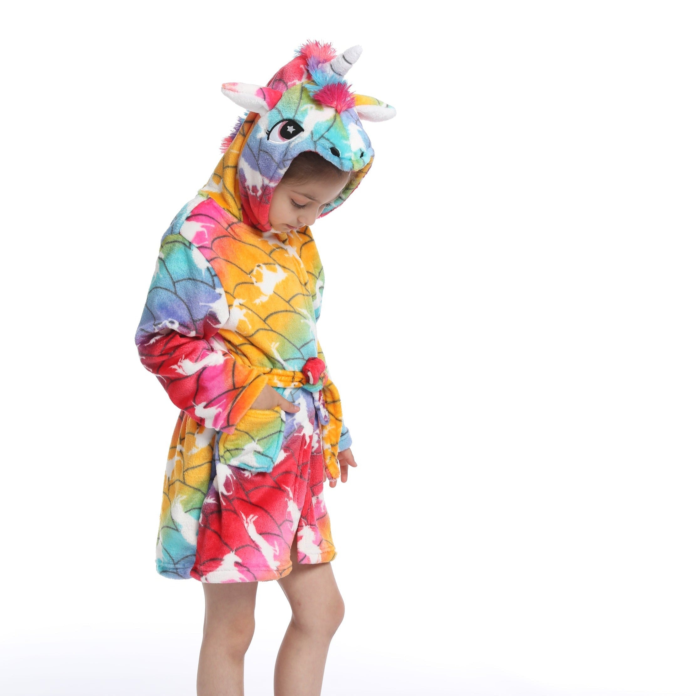 UNICORN ROBE WITH HOODIE FOR GIRLS - 12440