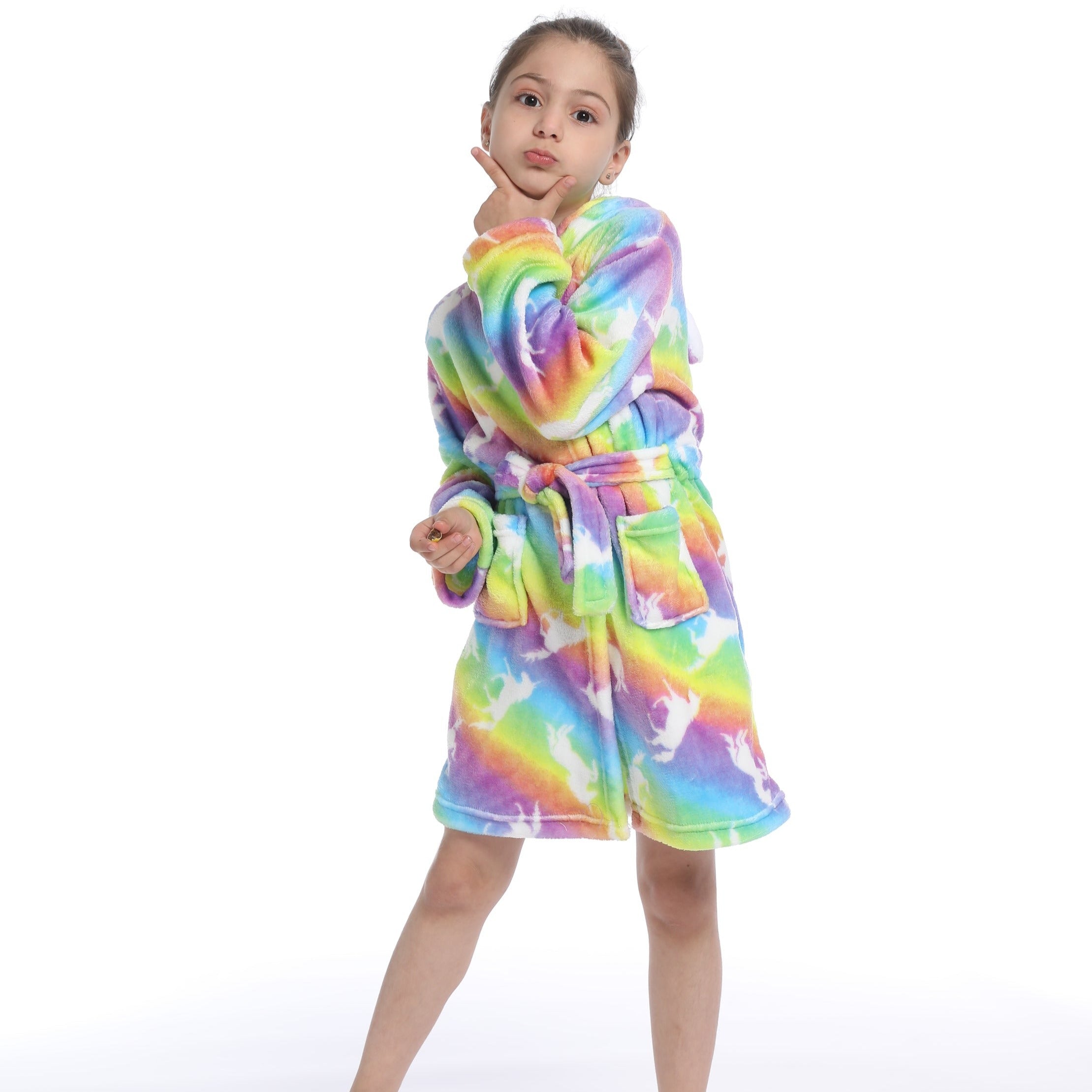 UNICORN ROBE WITH HOODIE FOR GIRLS - 12435