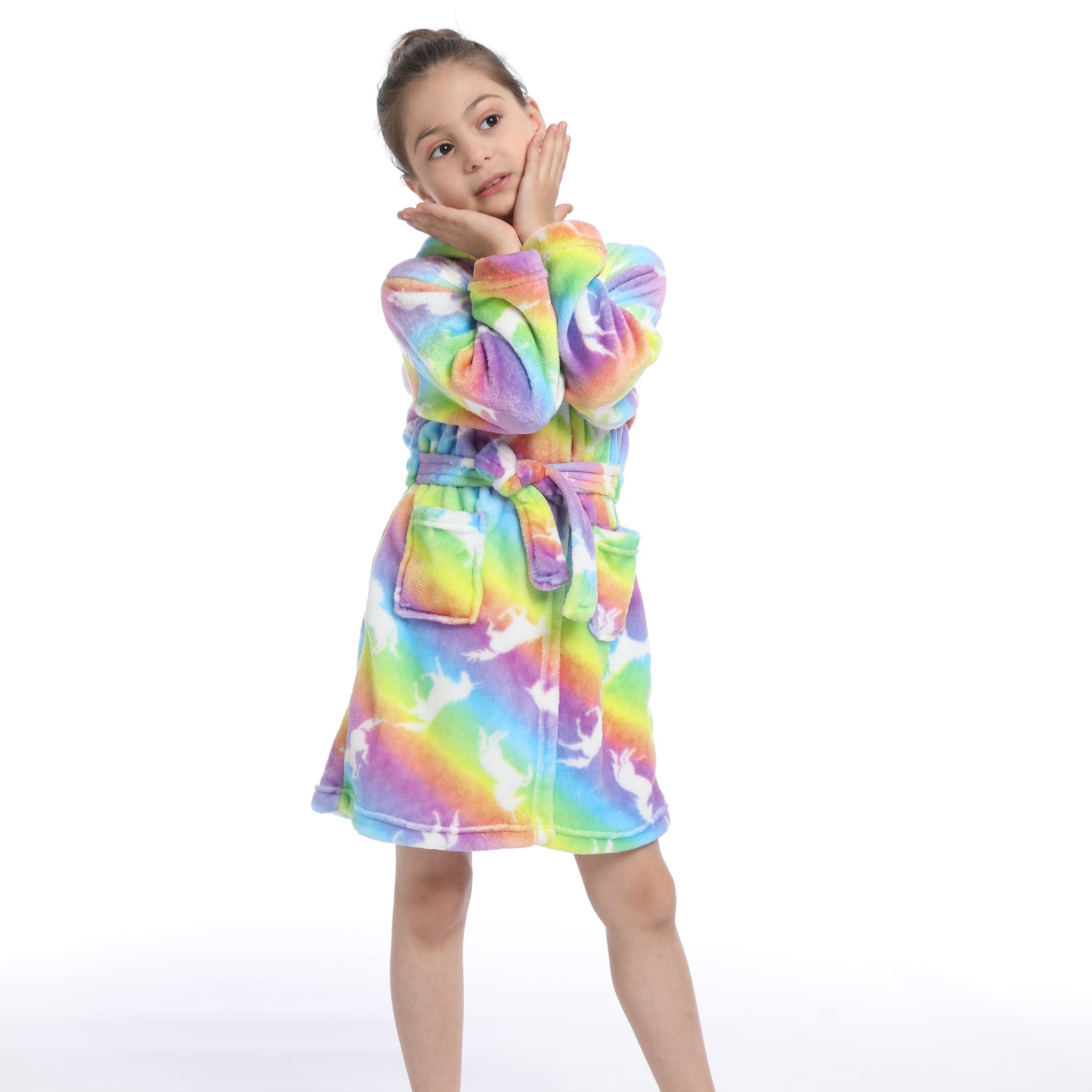 UNICORN ROBE WITH HOODIE FOR GIRLS - 12435