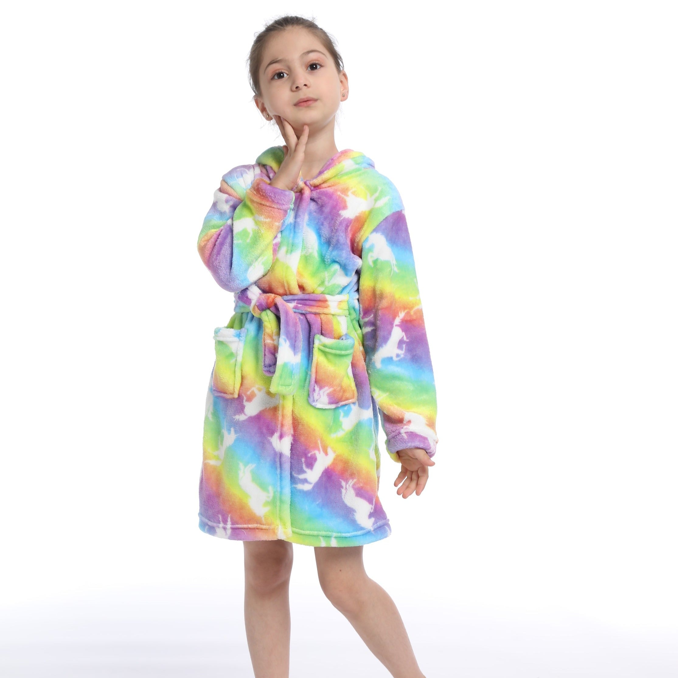 UNICORN ROBE WITH HOODIE FOR GIRLS - 12435