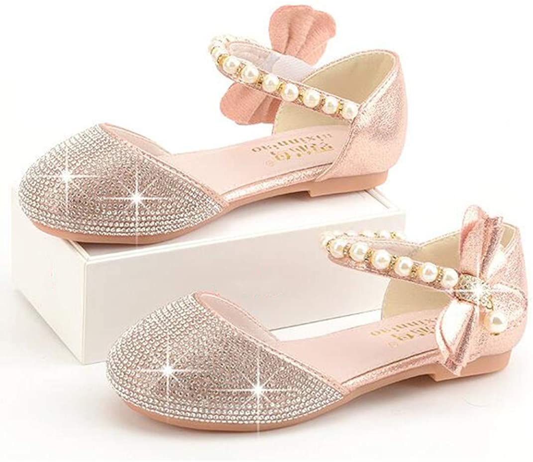 ROSE PINK SHOES WITH SPARKLING RHINESTONES FOR GIRLS - 11646
