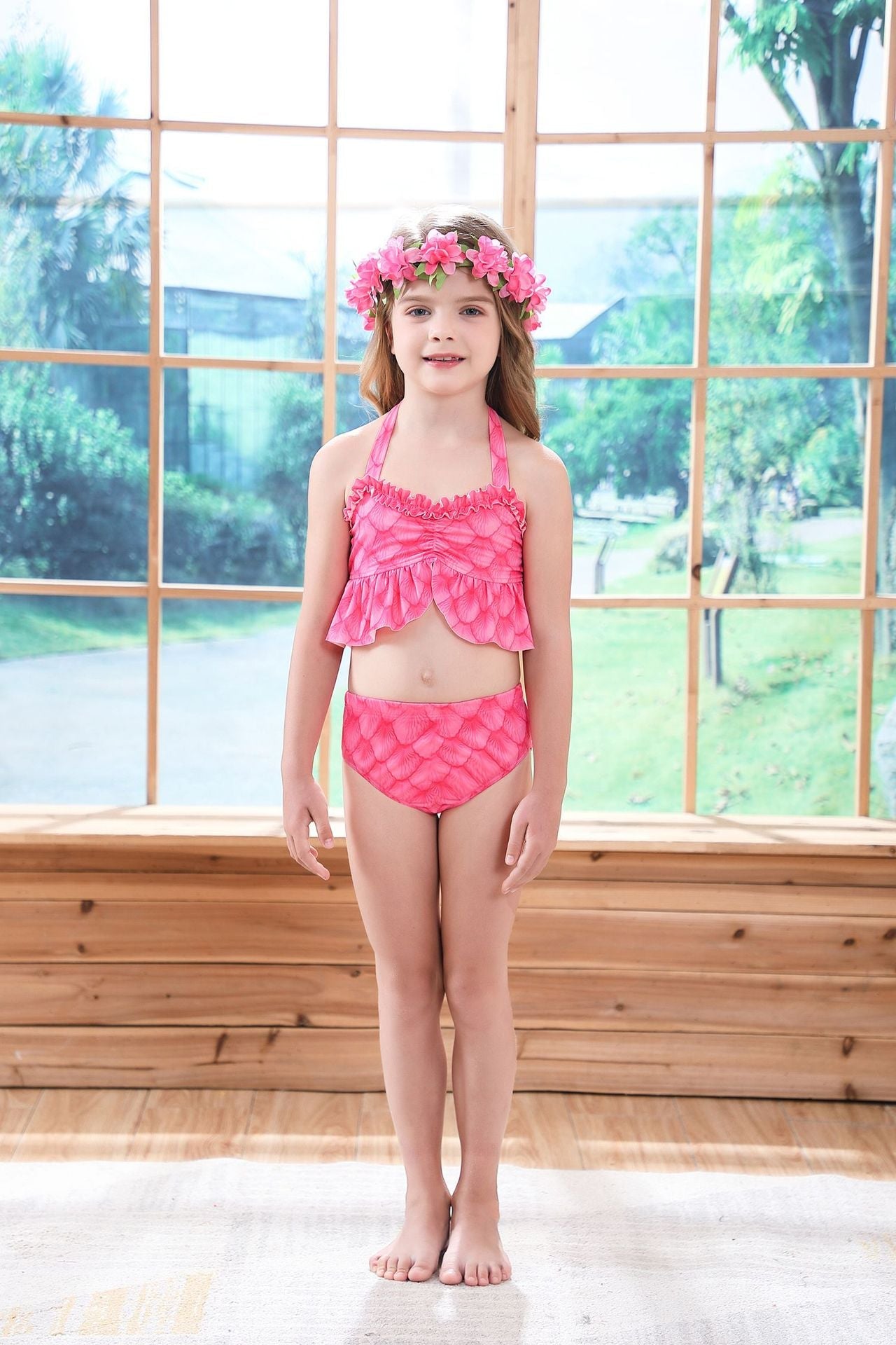 SET OF BIKINI SWIMSUIT FOR GIRLS WITH MERMAID TAIL - 11682