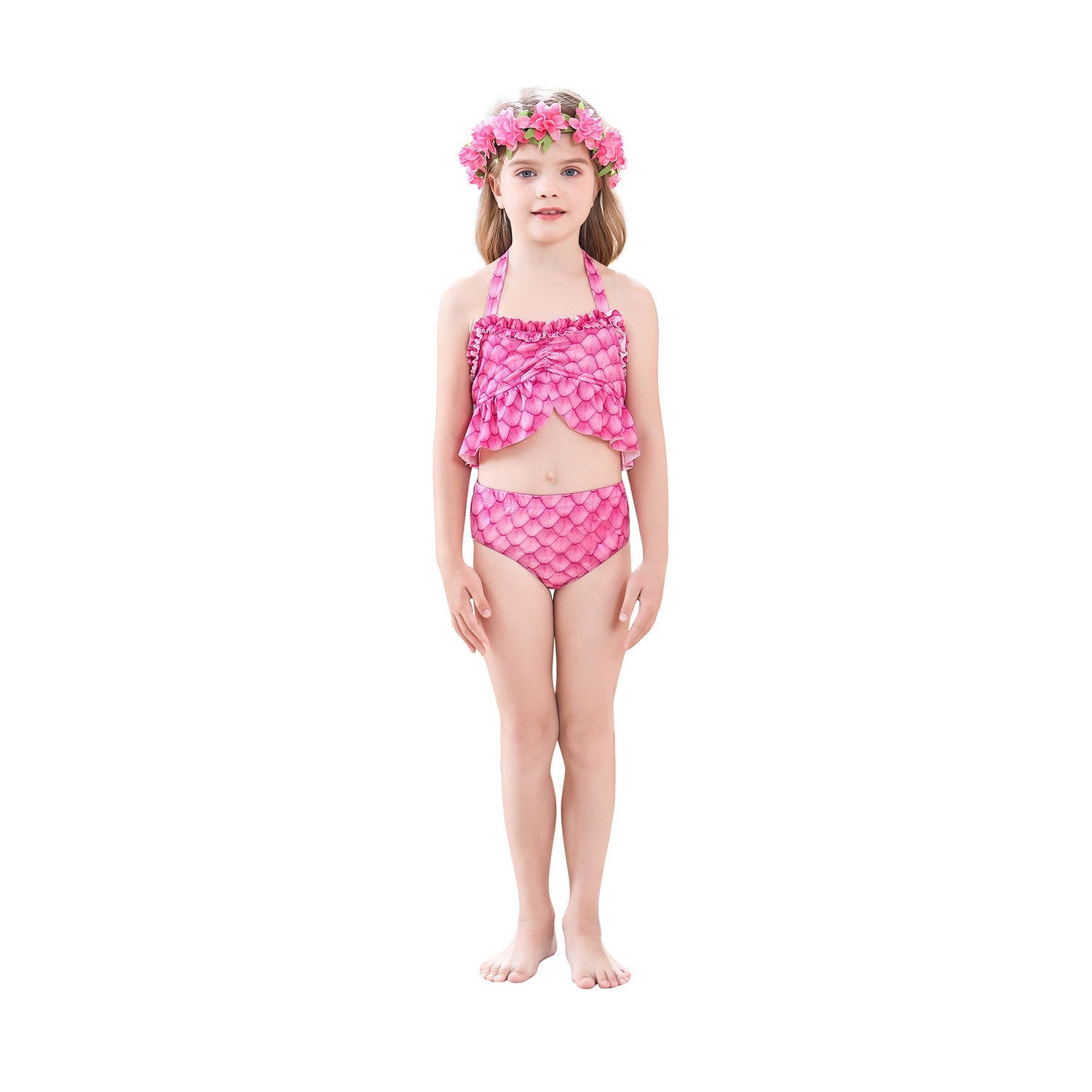 SET OF BIKINI SWIMSUIT FOR GIRLS WITH MERMAID TAIL - 11682