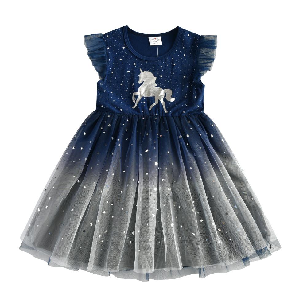 SHORT SLEEVED UNICORN DRESS - 10009