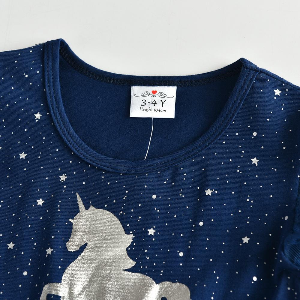 SHORT SLEEVED UNICORN DRESS - 10009