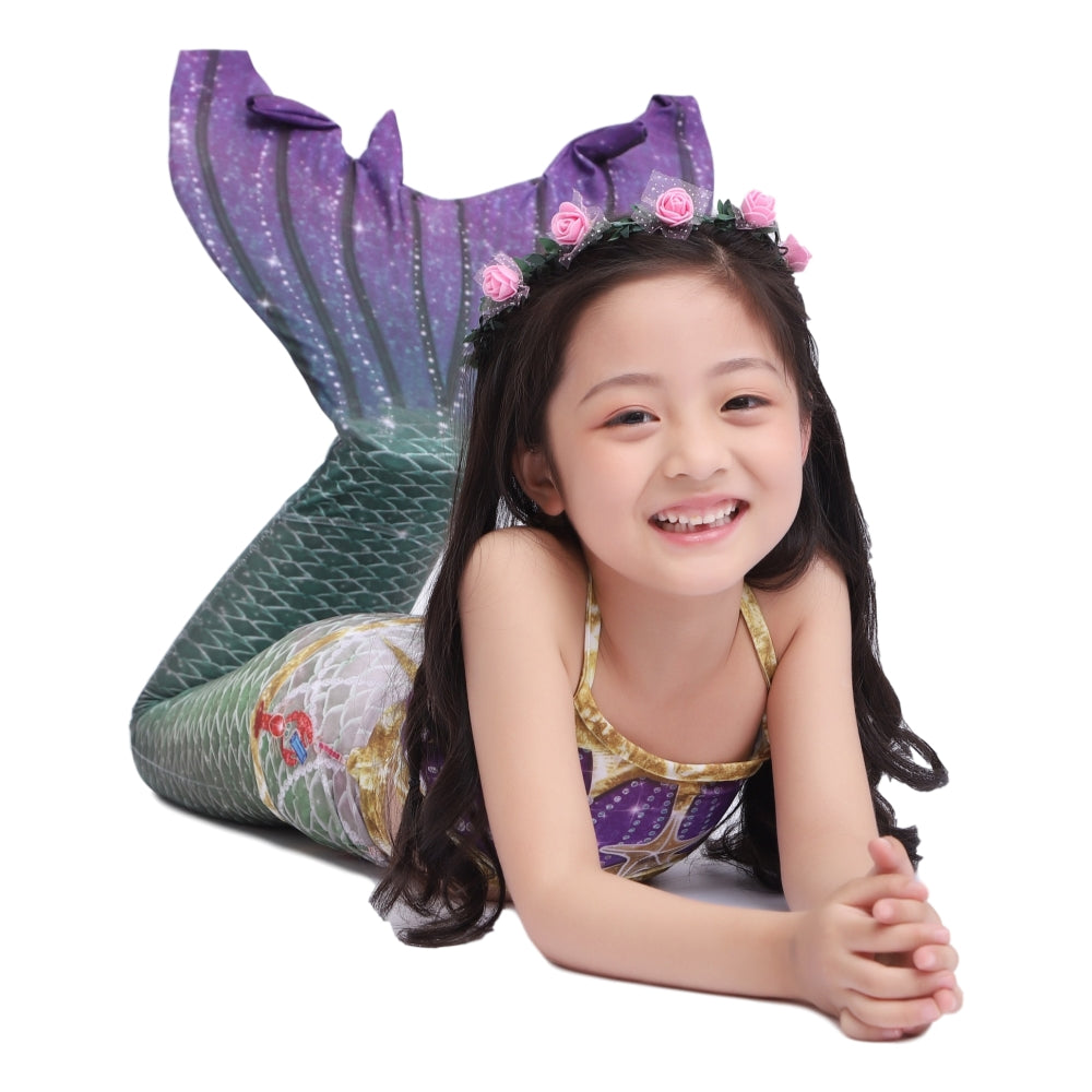 SET OF BIKINI SWIMSUIT FOR GIRLS WITH MERMAID TAIL - 12382