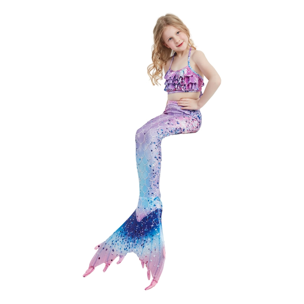 SET OF BIKINI SWIMSUIT FOR GIRLS WITH MERMAID TAIL - 12421