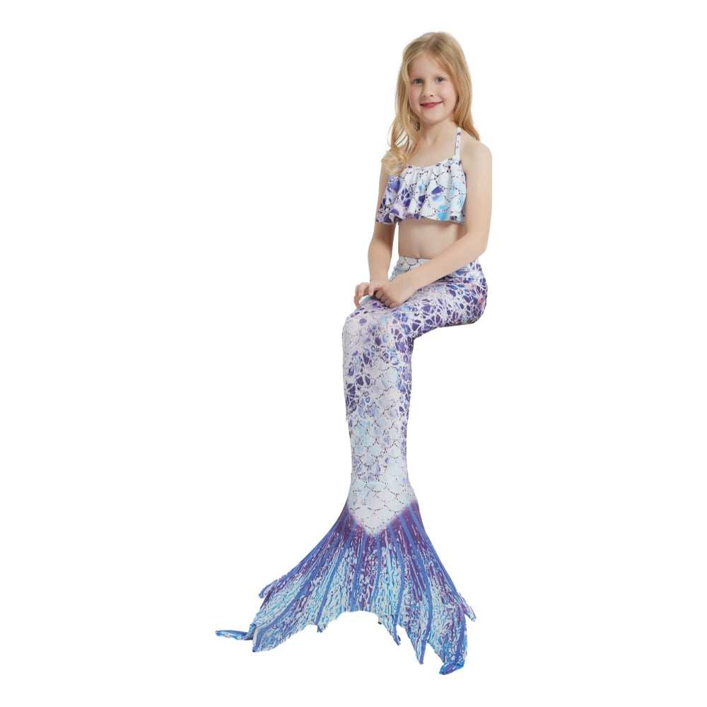 SET OF BIKINI SWIMSUIT FOR GIRLS WITH MERMAID TAIL - 12420