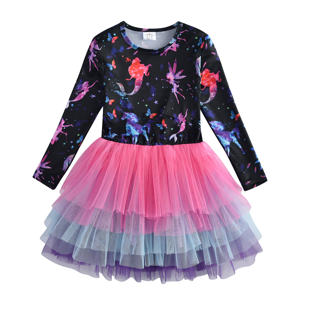 LONG SLEEVED MERMAID DRESS - 10788
