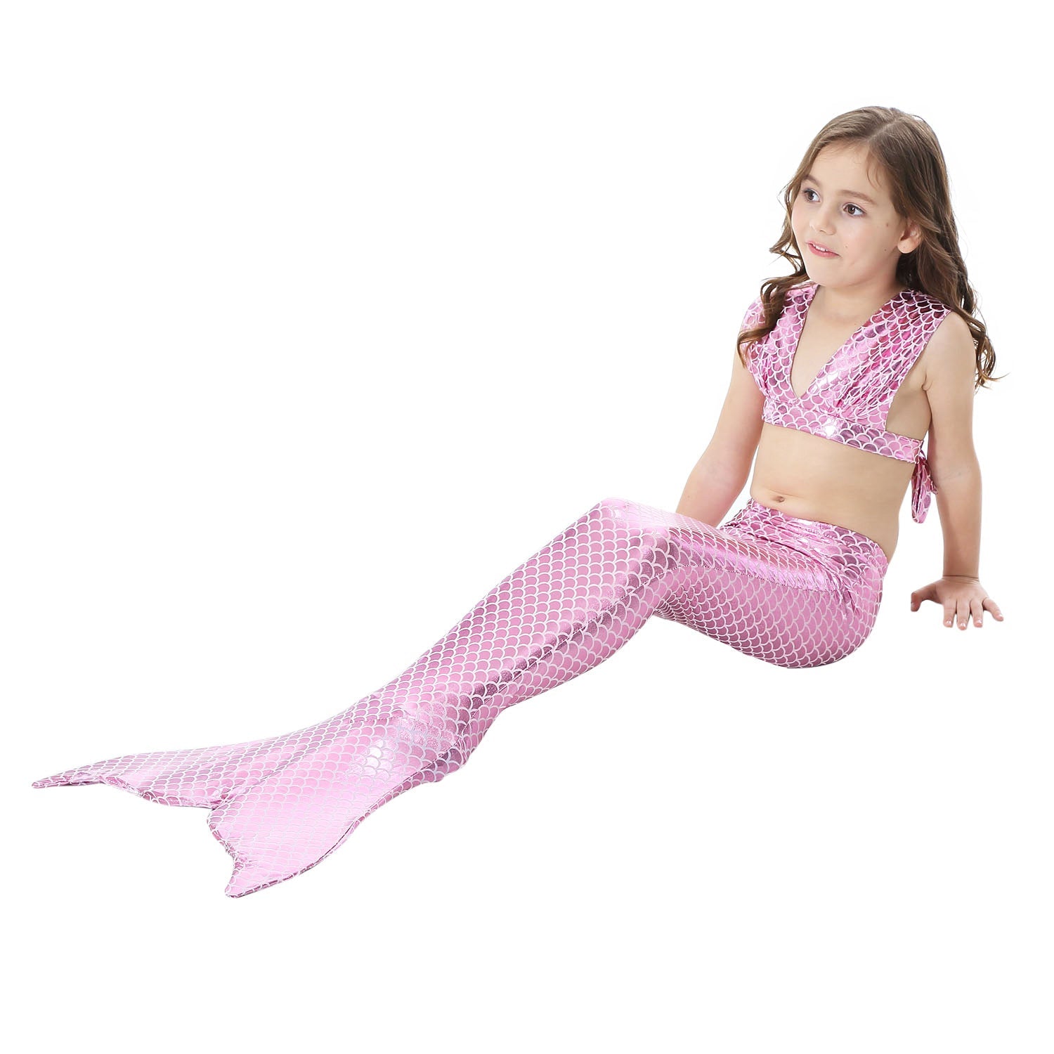 SET OF BIKINI SWIMSUIT FOR GIRLS WITH MERMAID TAIL - 11684