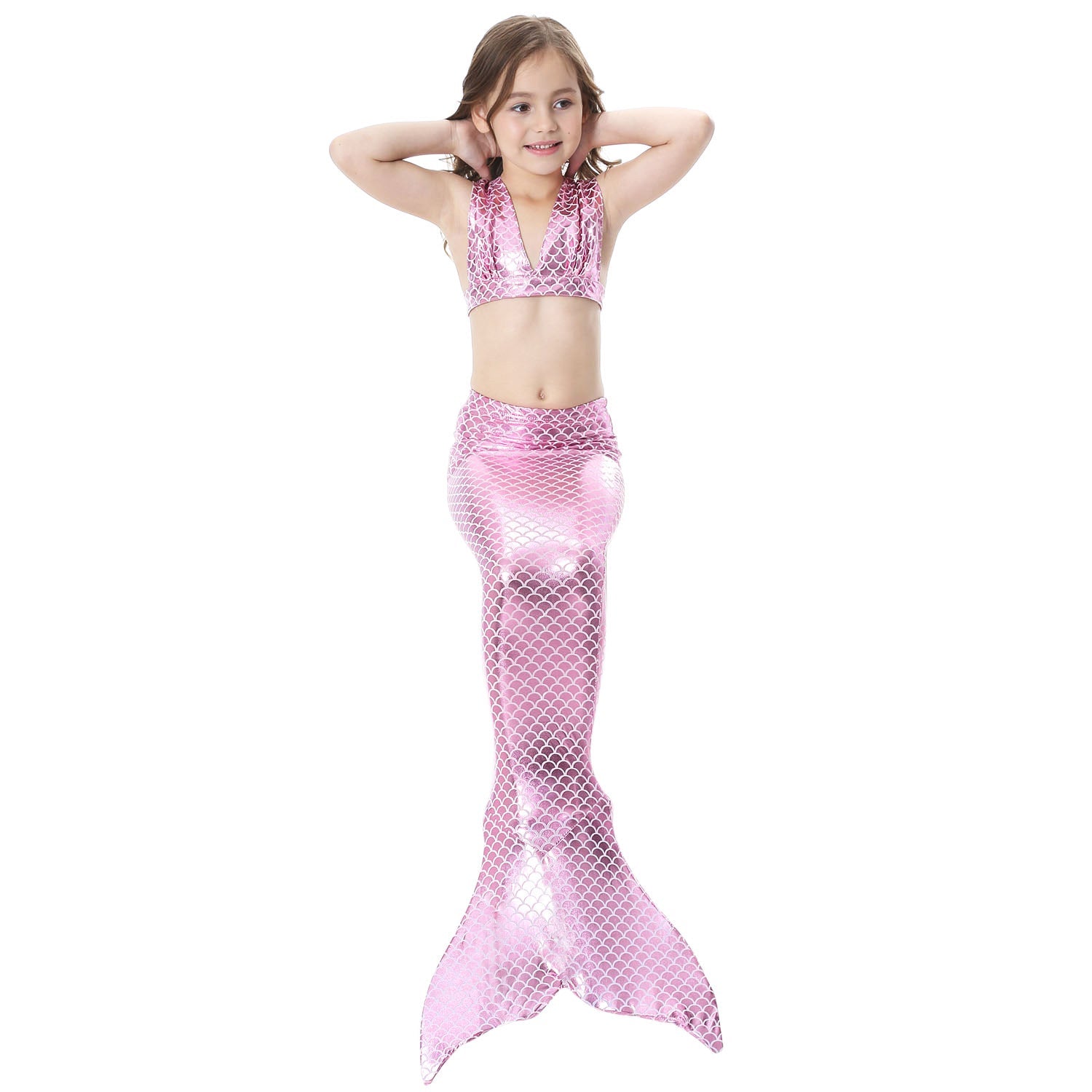 SET OF BIKINI SWIMSUIT FOR GIRLS WITH MERMAID TAIL - 11684