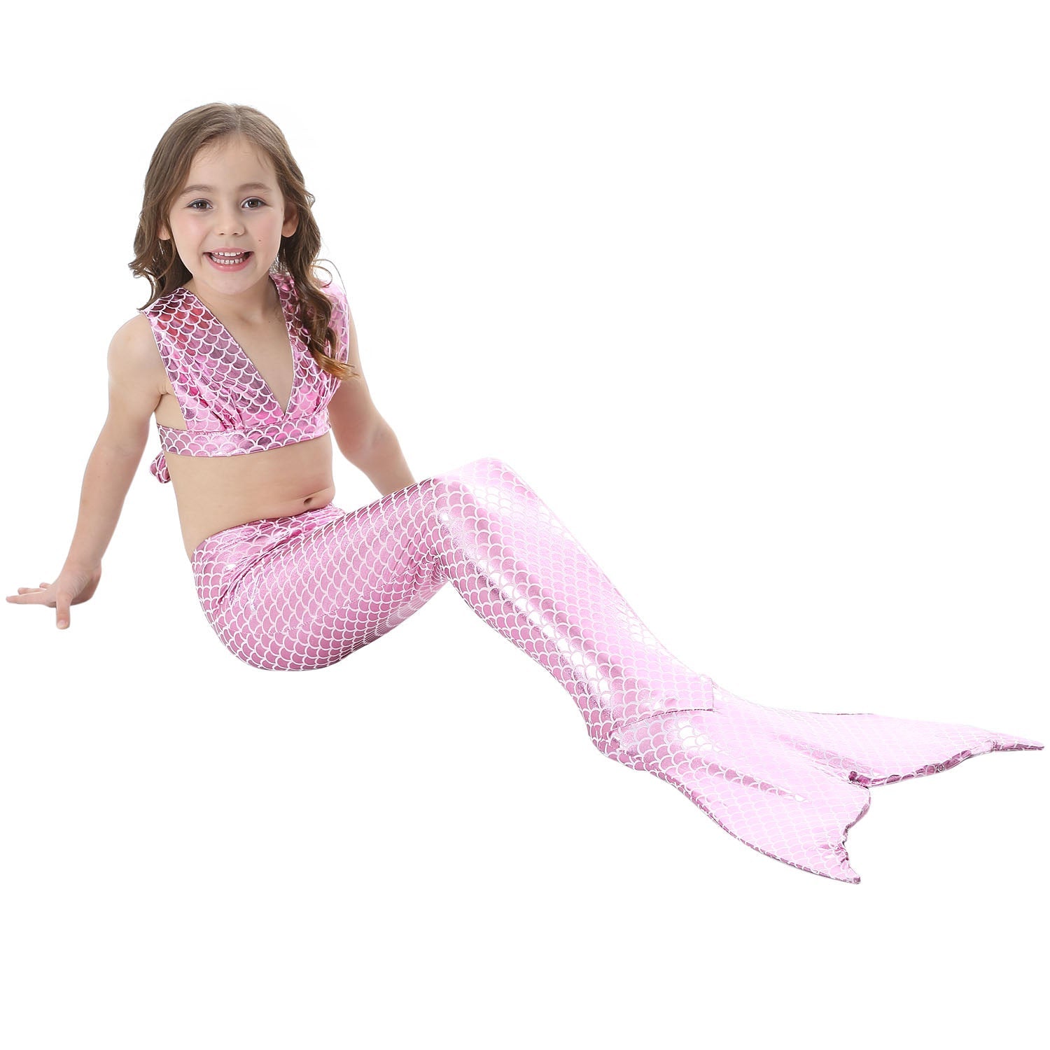 SET OF BIKINI SWIMSUIT FOR GIRLS WITH MERMAID TAIL - 11684