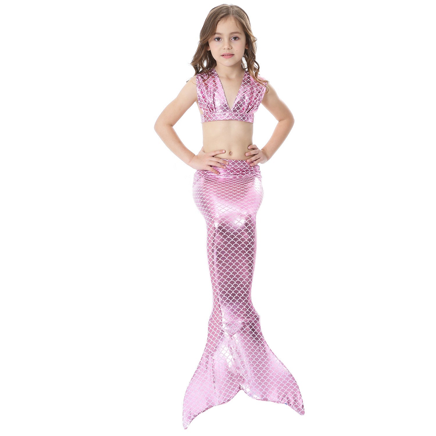 SET OF BIKINI SWIMSUIT FOR GIRLS WITH MERMAID TAIL - 11684