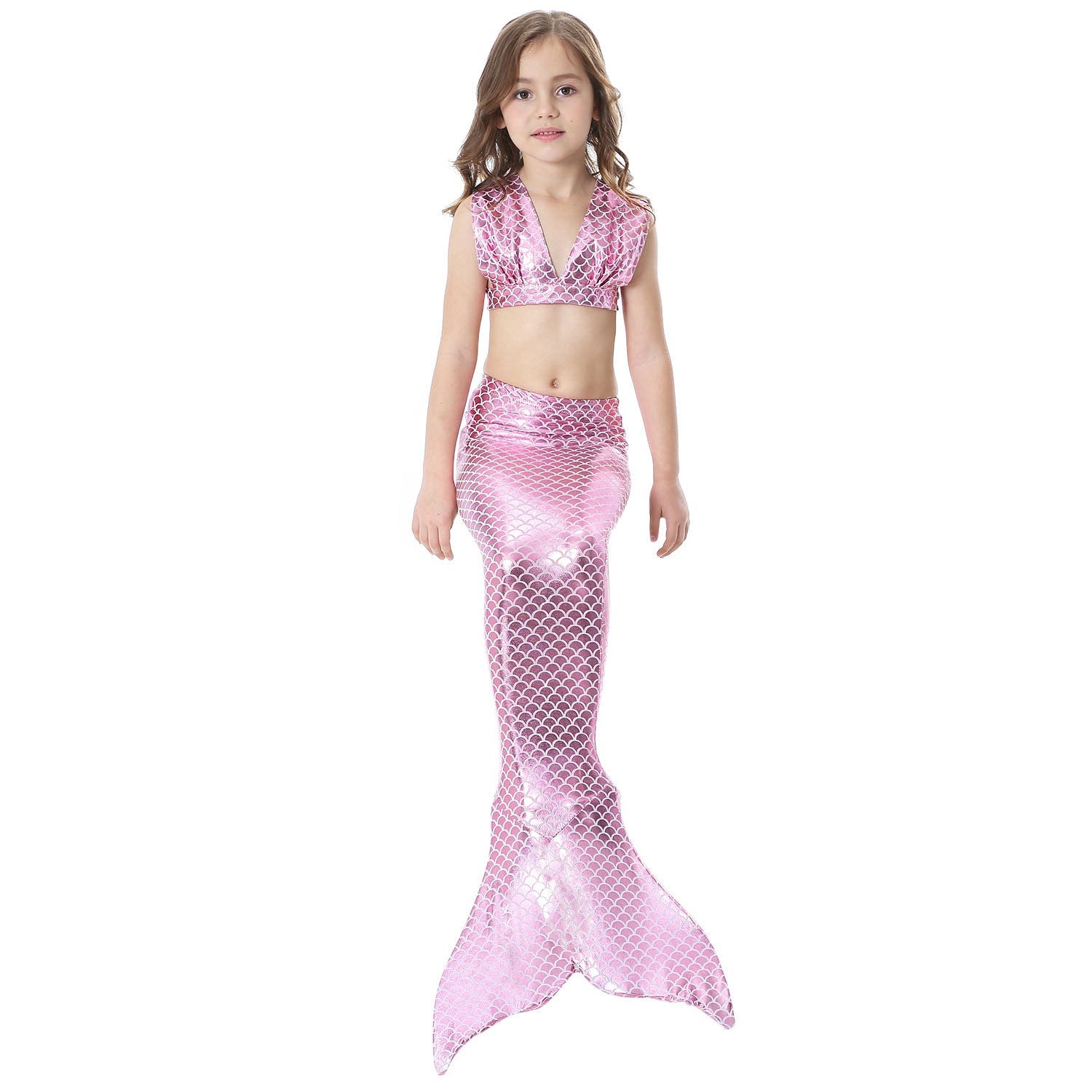 SET OF BIKINI SWIMSUIT FOR GIRLS WITH MERMAID TAIL - 11684
