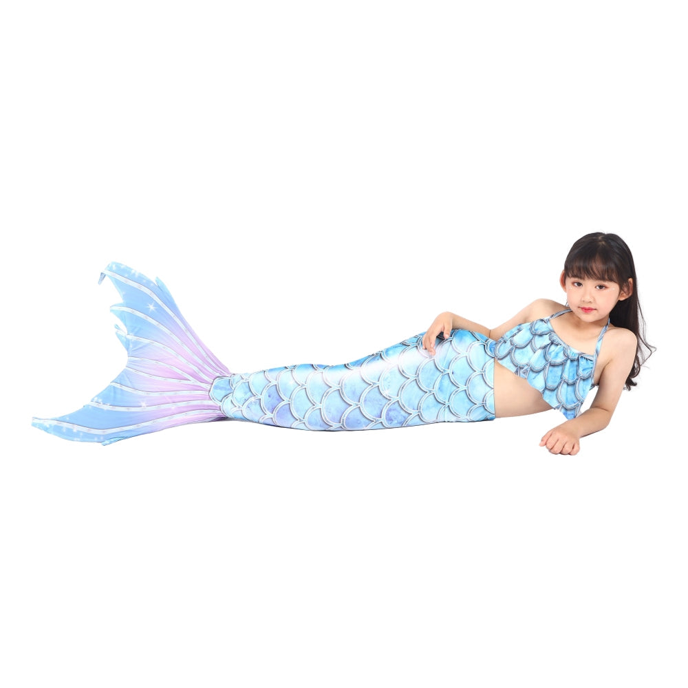 SET OF BIKINI SWIMSUIT FOR GIRLS WITH MERMAID TAIL - 12422