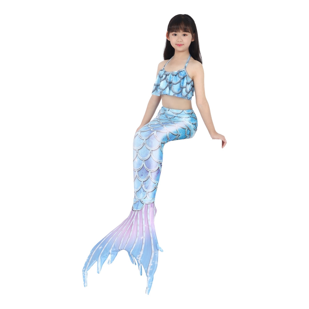 SET OF BIKINI SWIMSUIT FOR GIRLS WITH MERMAID TAIL - 12422