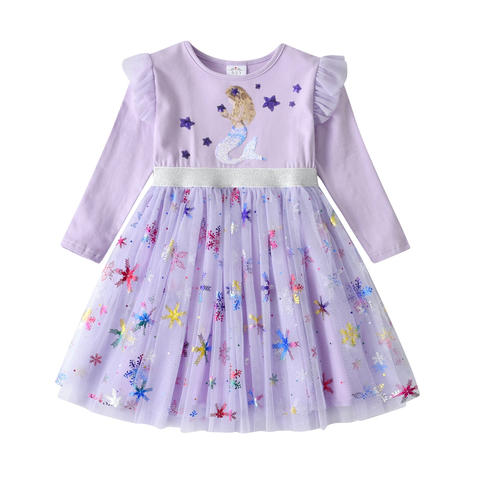 LONG SLEEVED MERMAID DRESS - 10789