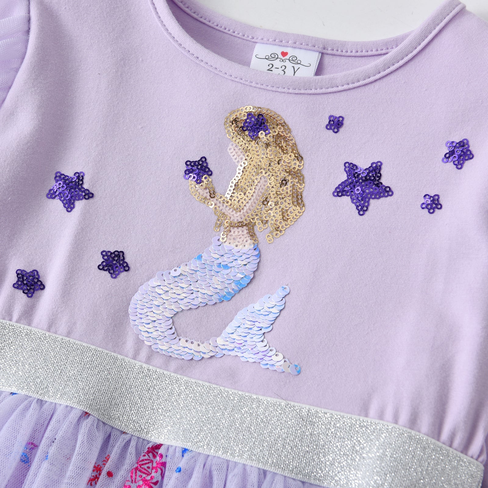 LONG SLEEVED MERMAID DRESS - 10789