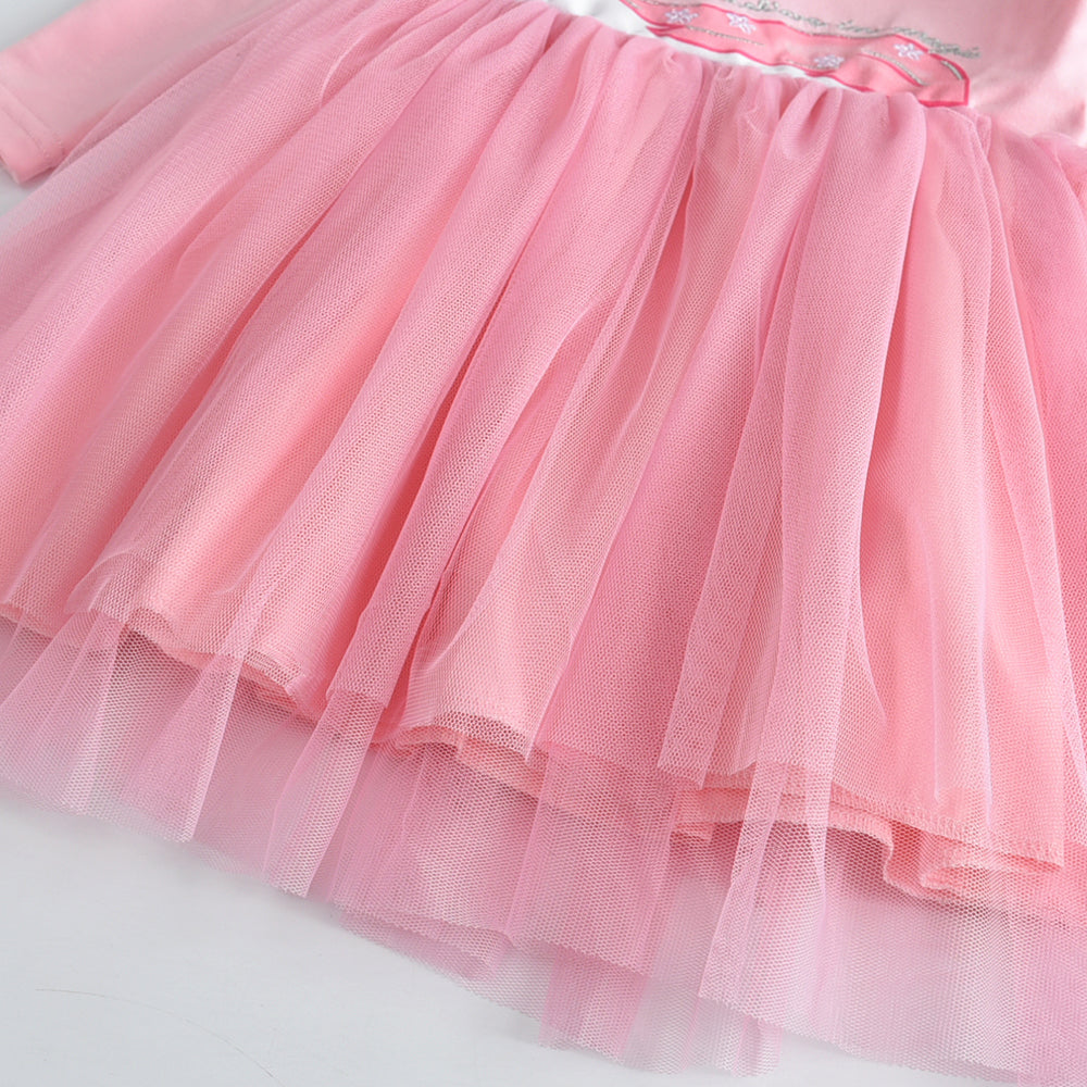 LONG SLEEVED DRESS WITH UNICORN - 10810