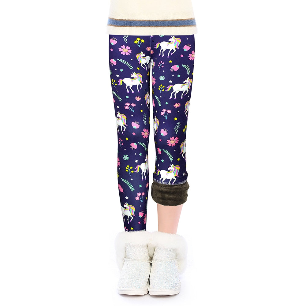 SET OF WARM LEGGINGS AND BLOUSE FOR GIRLS - 11833