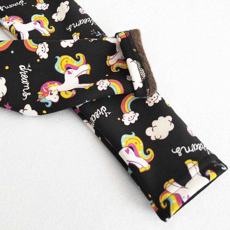 WARM LEGGINGS WITH FLEECE AND UNICORNS - 11765