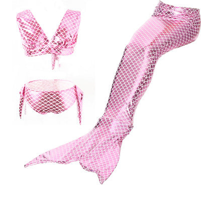 SET OF BIKINI SWIMSUIT FOR GIRLS WITH MERMAID TAIL - 11684