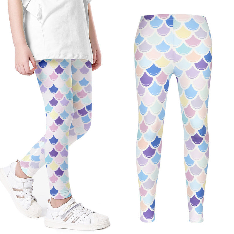 THIN MERMAID LEGGINGS FOR GIRLS - 11643