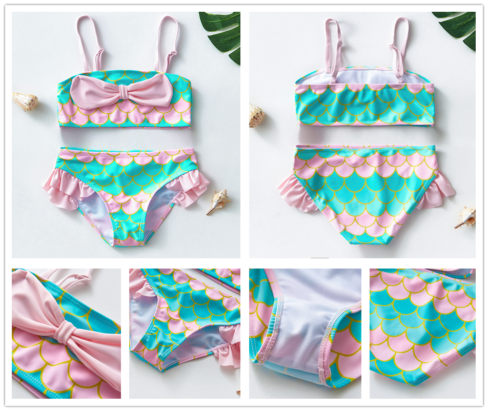 BIKINI SWIMSUIT MERMAID FOR GIRLS CLOSE UP PICTURES