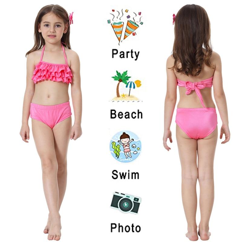 SET OF BIKINI SWIMSUIT FOR GIRLS WITH MERMAID TAIL - 10355
