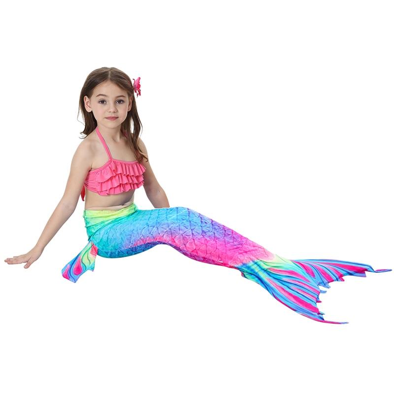 SET OF BIKINI SWIMSUIT FOR GIRLS WITH MERMAID TAIL - 10355