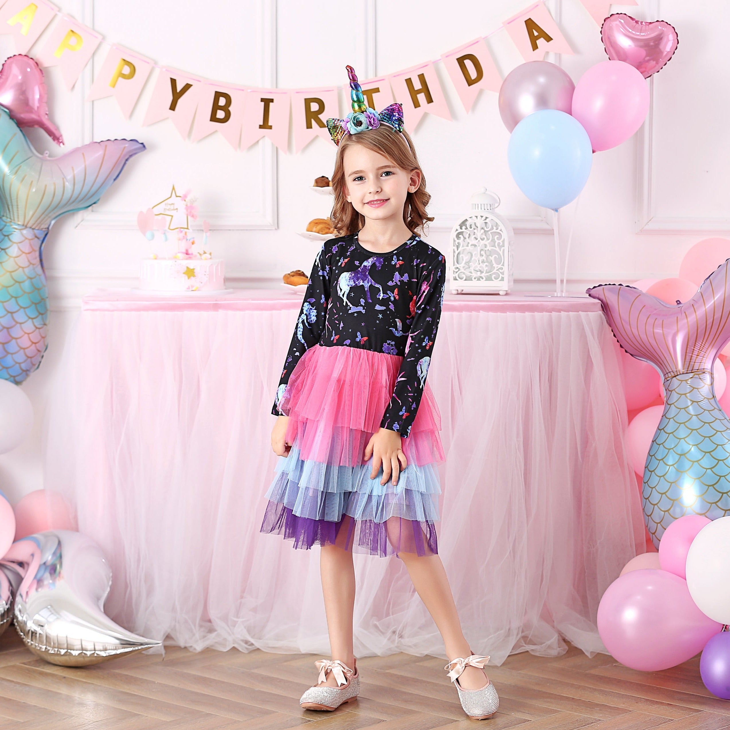 LONG SLEEVED MERMAID DRESS - 10788