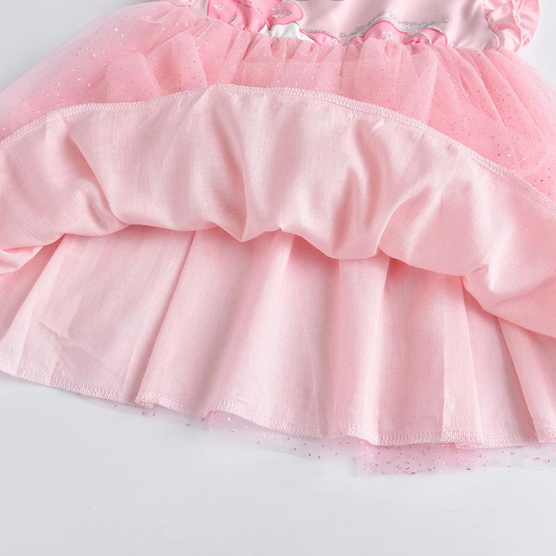 SHORT SLEEVED DRESS WITH UNICORN - 10011