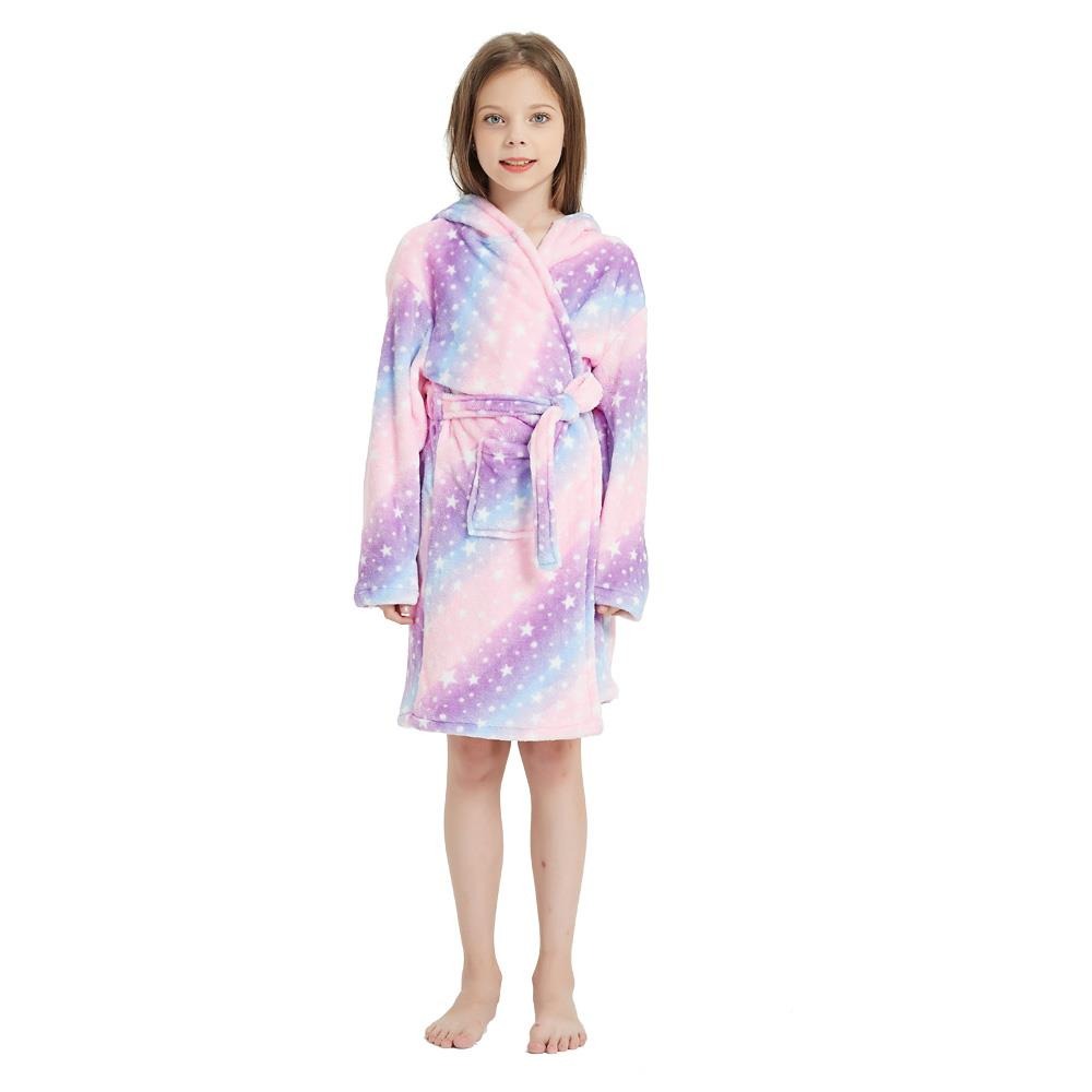 UNICORN ROBE WITH HOODIE FOR GIRLS - 12437