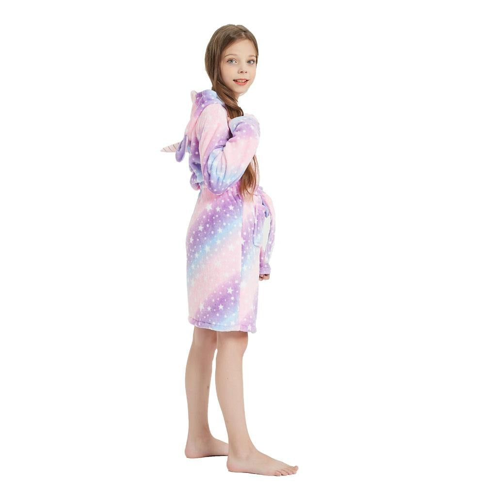 UNICORN ROBE WITH HOODIE FOR GIRLS - 12437