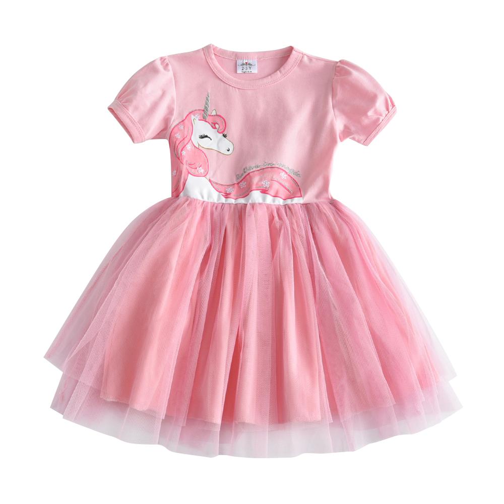 SHORT SLEEVED UNICORN DRESS - 10006