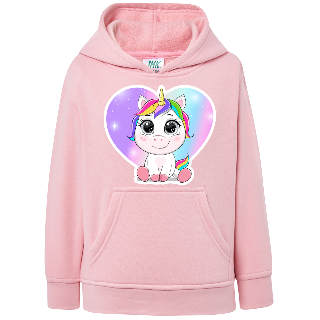 HOODIE WITH UNICORN FOR GIRLS - PINK