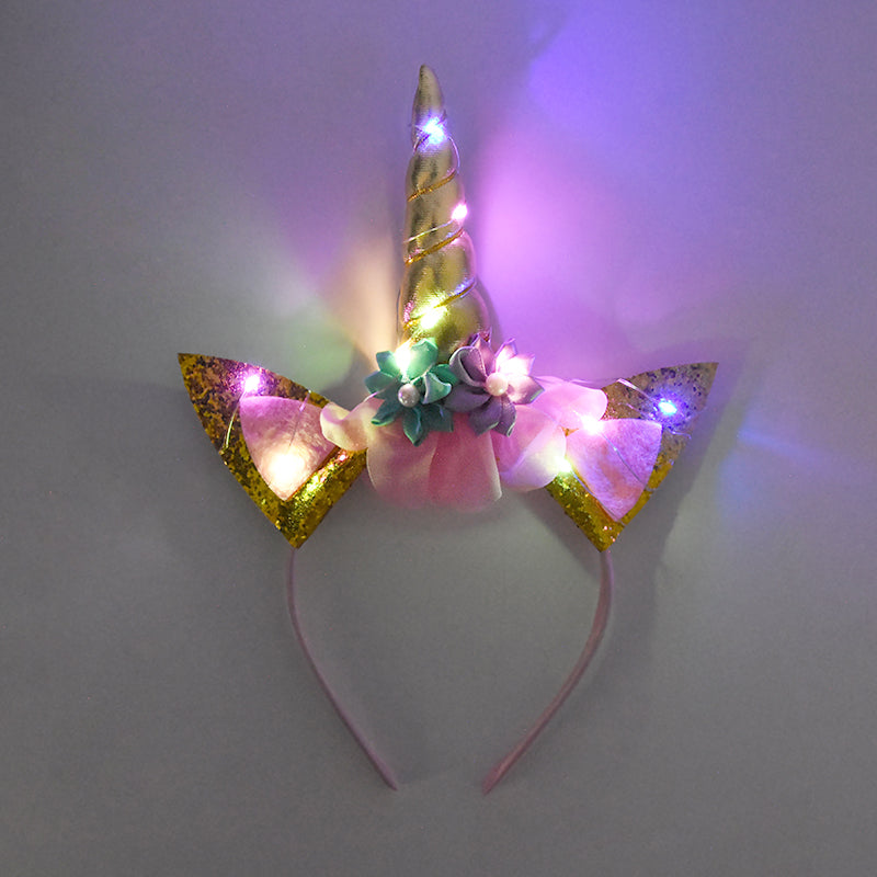 UNICORN HAIRBAND WITH LIGHTS - 12406