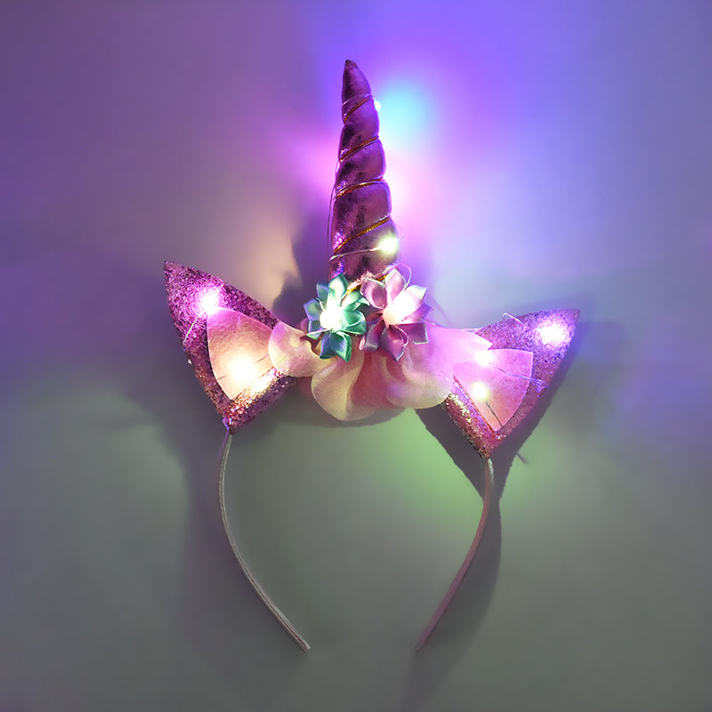 UNICORN HAIRBAND WITH LIGHTS - 12407