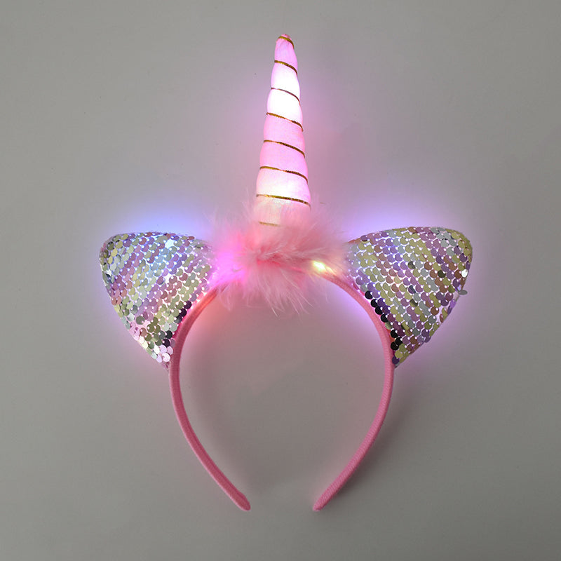UNICORN HAIRBAND WITH LIGHTS - 12410
