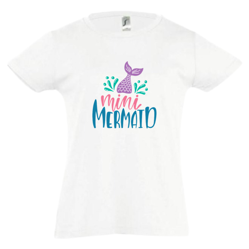 SHORT SLEEVED T-SHIRT WITH MERMAID FOR GIRLS - 10642